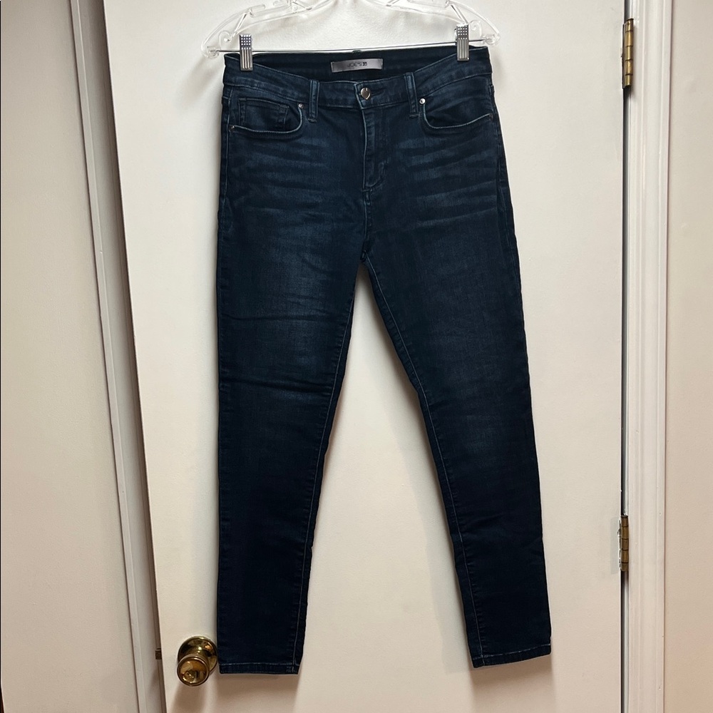 Joe’s Dark Blue Ankle-length skinny stretch denim Jeans